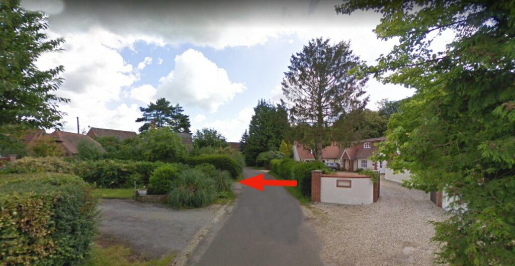 Turn left off of Knapp Lane.