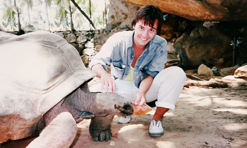 In the Seychelles, 1990